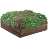 Wooden Raised Garden Bed Planter 80x80x22.5 cm Outdoor Grow Container Garden Free Shipping 21