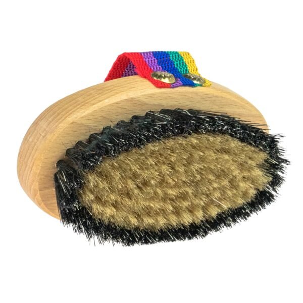 Horse Grooming Brush Set– 2 Pcs Professional Natural Bristle Brushes with Leather Strap Horse & Petcare Free Shipping 7