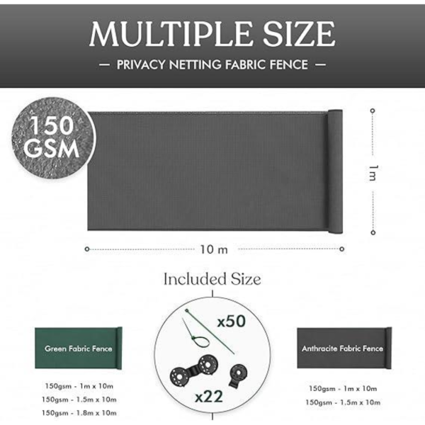 Fabric Fence Garden Barrier Screen for Pets, Kids, and Patio Home & Garden Free Shipping 7