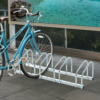 HOMCOM 5-Bike Locking Parking Rack – Floor & Wall Mount Stand DIY & Tools Free Shipping 23
