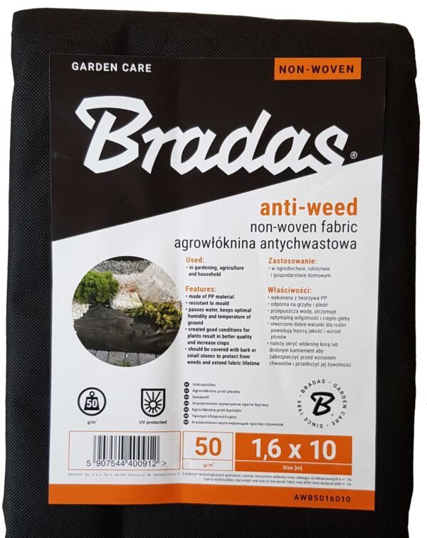 50g Non-Woven Weed Membrane 1.6m x 10m Home & Garden Free Shipping 5