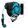 Hose Reel 10m Retractable Wall-Mount Garden Auto-Rewind Garden Free Shipping 25