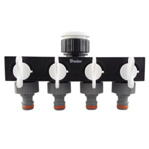 4-Way Splitter with Valves WL Home & Garden Free Shipping