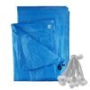 Blue 6″ bungee ball tarpaulin ties – heavy duty elastic tarp fasteners tarp sets free shipping