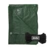 Green lightweight tarpaulin 6m x 8m with 10m of 8mm bungee rope kit tarp sets free shipping