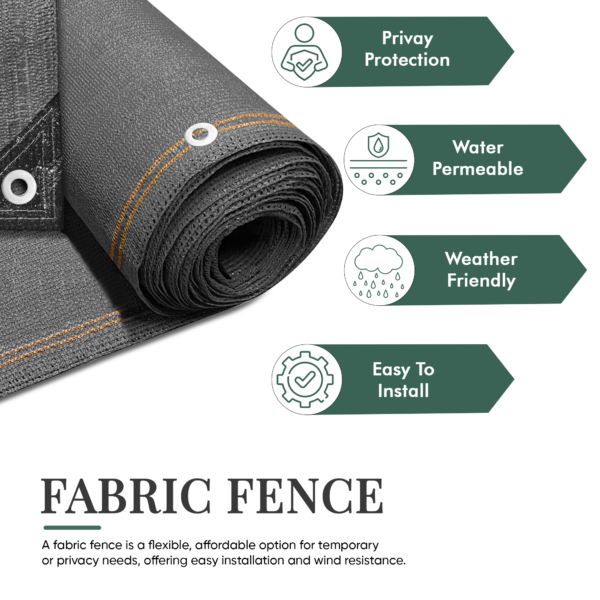 Fabric Fence Garden Barrier Screen for Pets, Kids, and Patio