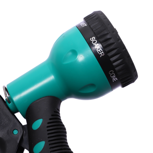 Hose Reel 15m DURHAND Auto-Rewind, 7 Patterns, Black/Green Garden Free Shipping 19