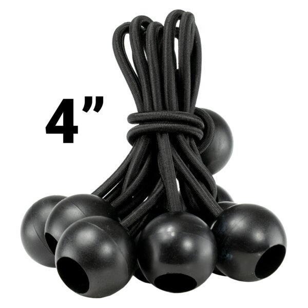 Black/Silver L-Grade Tarpaulin with Bungee Balls (Black) Home & Garden Free Shipping 5