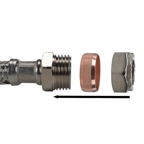 Brass Barbed Bib Tap FULL Connection Kit Home & Garden Free Shipping 7