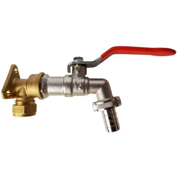 15mm Brass Wall Flange Kit with Barbed Lever Tap Home & Garden Free Shipping 5