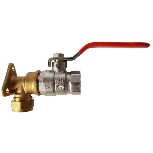 15mm Brass Wall Flange Kit with 1/2″ BSP Lever Valve Home & Garden Free Shipping 5
