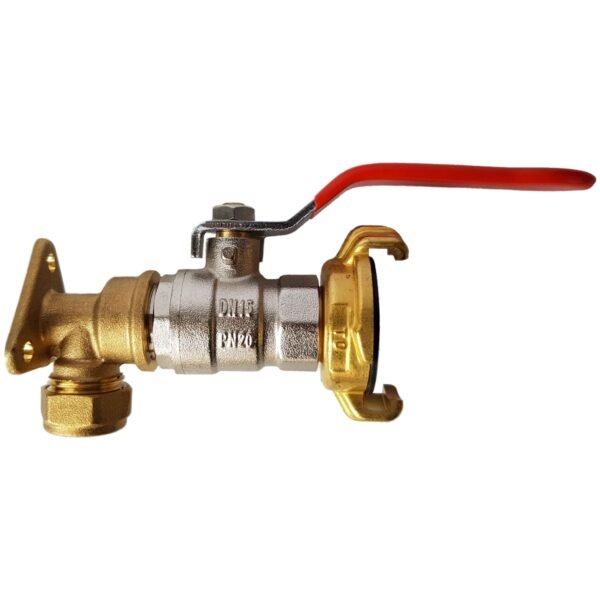 15mm Brass Wall Flange Kit with Lever Valve + Geka Home & Garden Free Shipping 5