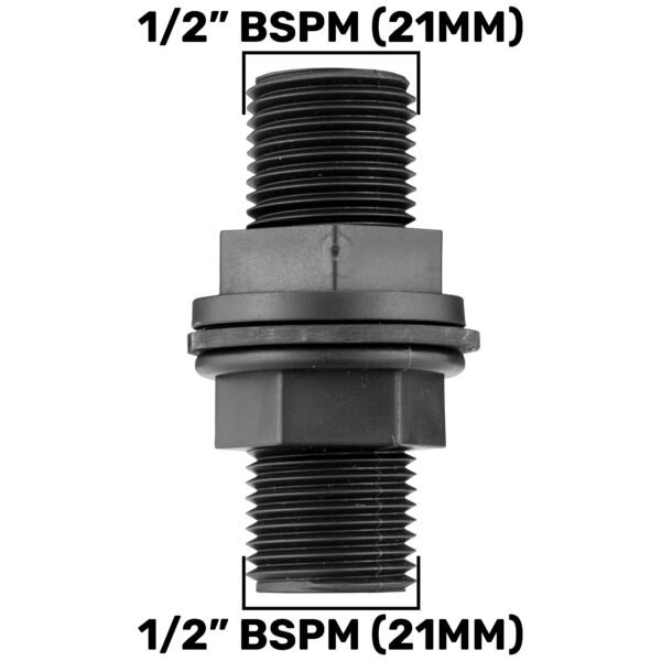 Tank Connector with Washer 1/2″ BSPM Home & Garden Free Shipping 5