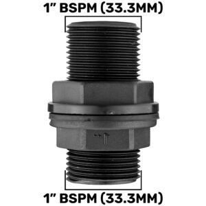Tank Connector with Washer 1″ BSPM Home & Garden Free Shipping