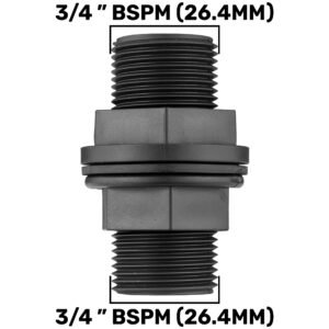 Tank Connector with Washer 3/4″ BSPM Home & Garden Free Shipping