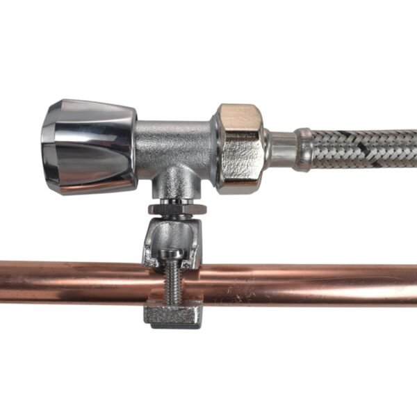 Brass barbed bib tap full connection kit x2 with black/orange connectors – heavy duty outdoor garden tap uk garden taps free shipping 2