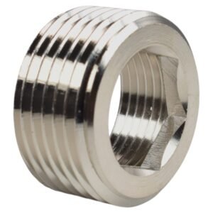 Thread Conversion Cap 1″ BSPM – 3/4″ BSPF, Nickel Plated Home & Garden Free Shipping