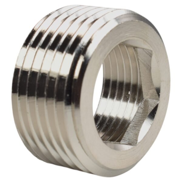Thread Conversion Cap 1″ BSPM – 3/4″ BSPF, Nickel Plated Home & Garden Free Shipping 5