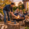 Universal fiberglass axe 600g – camping & garden hatchet uk