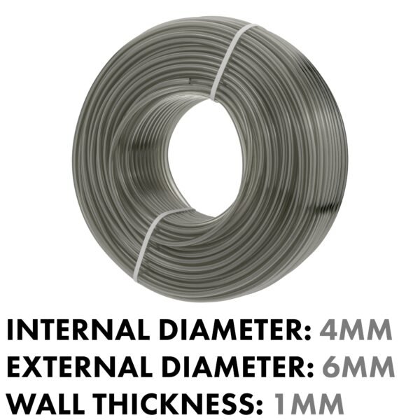 Grey Semi-Transparent PVC Pipe 4mm*6mm Home & Garden Free Shipping 5