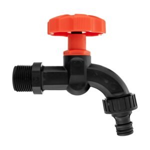 3/4″ BSPM Plastic Tap Black/Orange Home & Garden Free Shipping