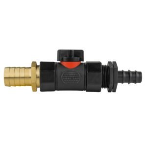 16mm Barbed Straight with In-Line BSPF Valve and 19mm Brass Home & Garden Free Shipping