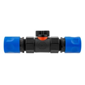 In-Line BSPF Valve with 2 x Hose Connectors Blue Home & Garden Free Shipping
