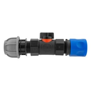 Hose Connector Blue with In-Line BSPF Valve and 20mm MDPE Home & Garden Free Shipping