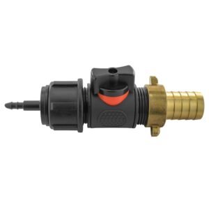 4mm Barb Micro Connector with In-Line BSPM Valve and 19mm Home & Garden Free Shipping
