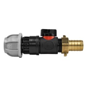 20mm MDPE Straight with In-Line BSPM Valve and 19mm Brass Home & Garden Free Shipping