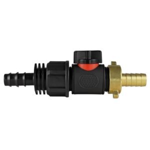 16mm Barbed Straight with In-Line BSPM Valve and 13mm Brass Home & Garden Free Shipping