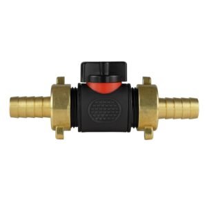 In-Line BSPM Valve with 2 x 13mm Brass Barb Connectors Home & Garden Free Shipping