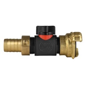 19mm Brass Barb with In-Line BSPM Valve and Geka Type Home & Garden Free Shipping