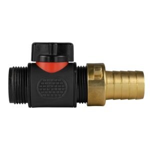19mm Brass Barb with In-Line BSPM Threaded Valve Home & Garden Free Shipping