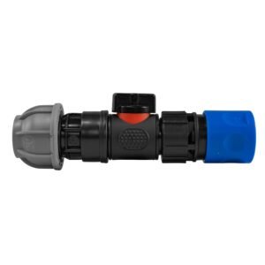 Hose Connector Blue with In-Line BSPM Valve and 20mm MDPE Home & Garden Free Shipping