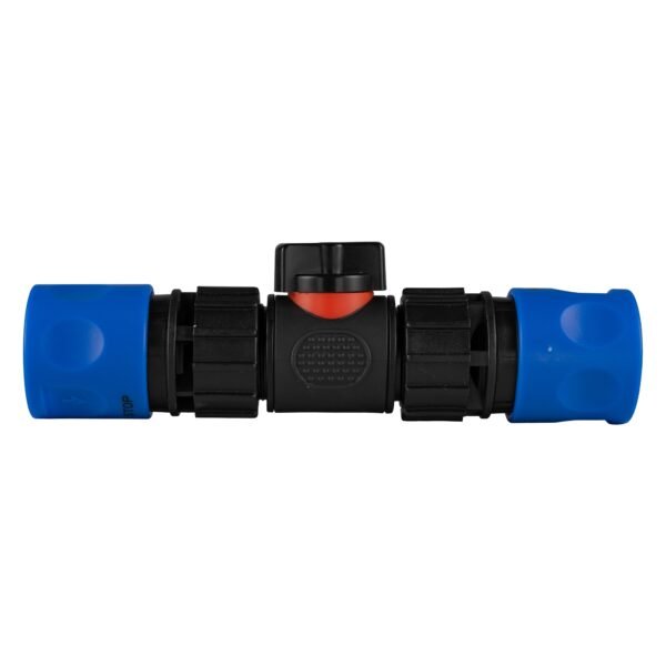 In-Line BSPM Valve with 2 x Hose Connectors Blue Home & Garden Free Shipping 5