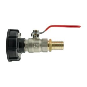 IBC 2” S60X6 Cap with Lever Valve and 19mm Brass Barb Home & Garden Free Shipping