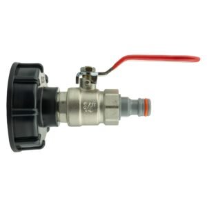 IBC 2” S60X6 Cap with Lever Valve and Male Quick Connector Home & Garden Free Shipping 5