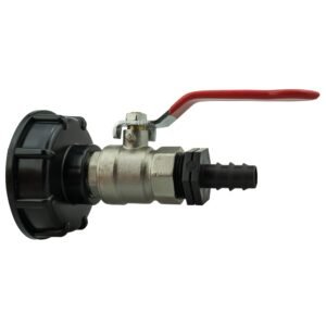 IBC 2” S60X6 Cap with Lever Valve and 16mm Barbed Straight Home & Garden Free Shipping
