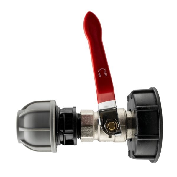 IBC 2” S60X6 Cap with Lever Valve and 20mm MDPE Straight Home & Garden Free Shipping 5