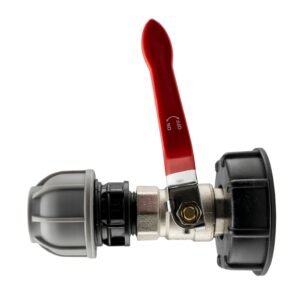 IBC 2” S60X6 Cap with Lever Valve and 32mm MDPE Straight Home & Garden Free Shipping