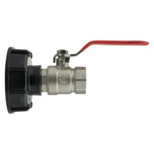 IBC 2” S60X6 Cap with ¾” BSPM-F Lever Valve Home & Garden Free Shipping