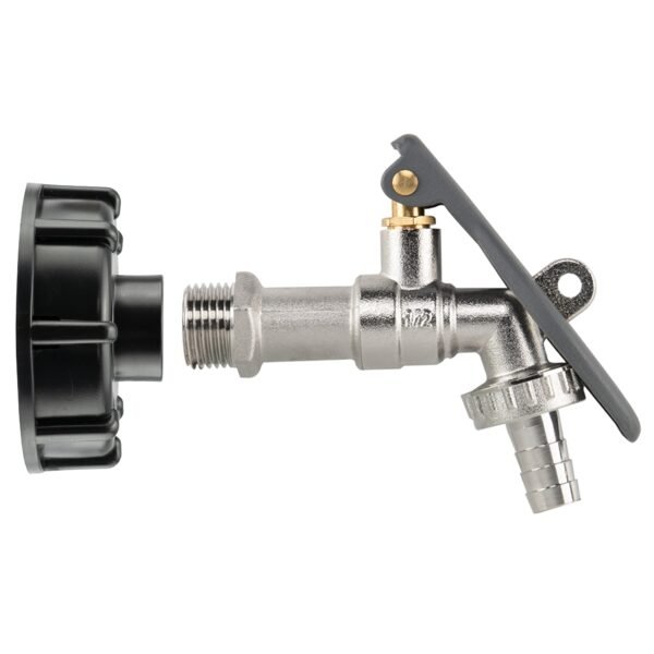 IBC 2″ S60X6 – 1/2″ BSP Cap with Lever Tap Hose Barb and Home & Garden Free Shipping 5