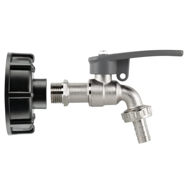 IBC 2″ S60X6 – 1/2″ BSP Cap with Lever Tap Hose Barb and Home & Garden Free Shipping 5