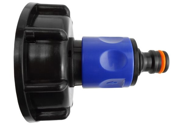 IBC 2” S60X6 Cap with ¾” BSP Threaded Hose Connector Blue Home & Garden Free Shipping 5