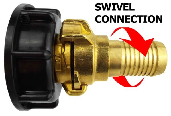 IBC 2” S60X6 Cap with Geka Type Fittings 13mm Barb Swivel Home & Garden Free Shipping 5