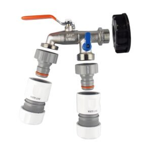 IBC 2” S60X6 Cap with Double Lever Tap and Max Flo Hose Home & Garden Free Shipping 5