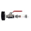 Ibc 2 inch s60x6 cap with 3/4 inch bsp lever valve and max flo hose – home diy accessory uk ibc kits free shipping