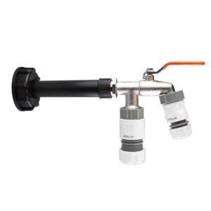 IBC 2” S60X6 Cap with Water Filter, Double Tap, 1 x Max Flo Home & Garden Free Shipping