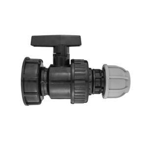 IBC 2” S60X6 Cap with Large Plastic Valve and MDPE Straight Home & Garden Free Shipping